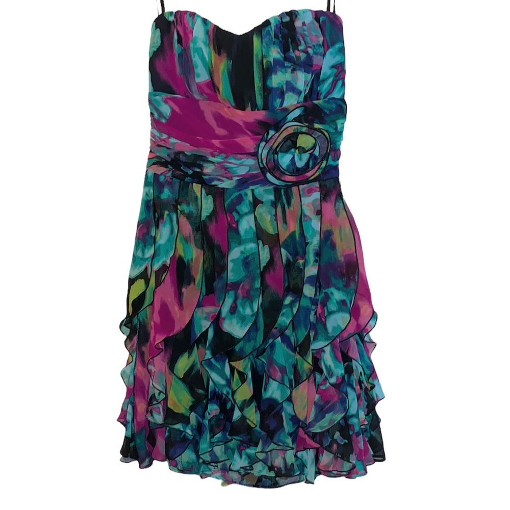 B. Darlin Floral Party Dress (Size: 7/8)